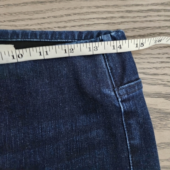 Soft Surroundings Wide Leg Jeans Womens Small Dark Blue Denim - Picture 7 of 10